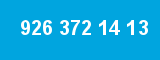 926 372 14 13 926 372 14 13